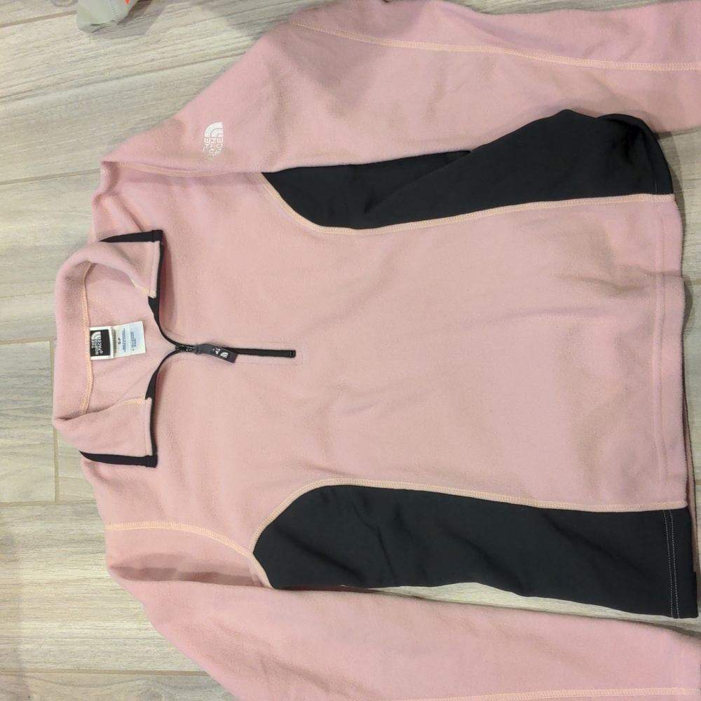 North Face Pink Zip up Fleece